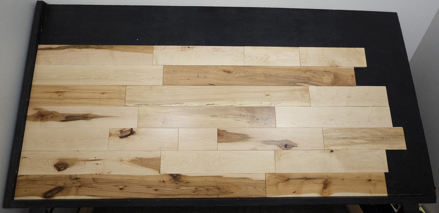Maple wood flooring