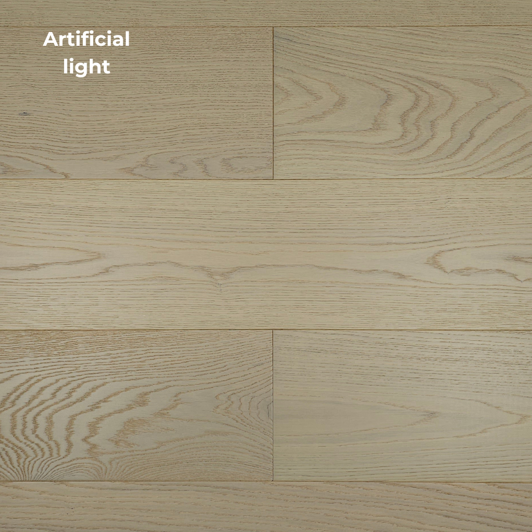 8 5/8" x 5/8" Engineered European White Oak Log Haven Hardwood Flooring