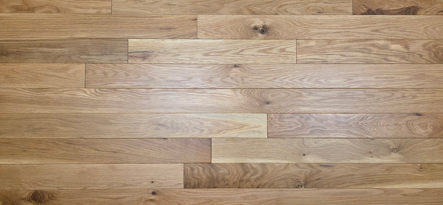 3 1/4" x 3/4" White Oak Natural Character Grade Hardwood Flooring