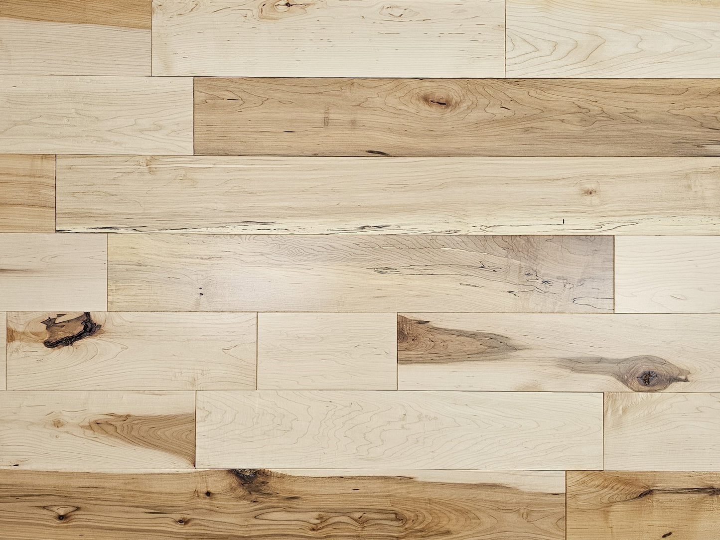 Maple wood flooring