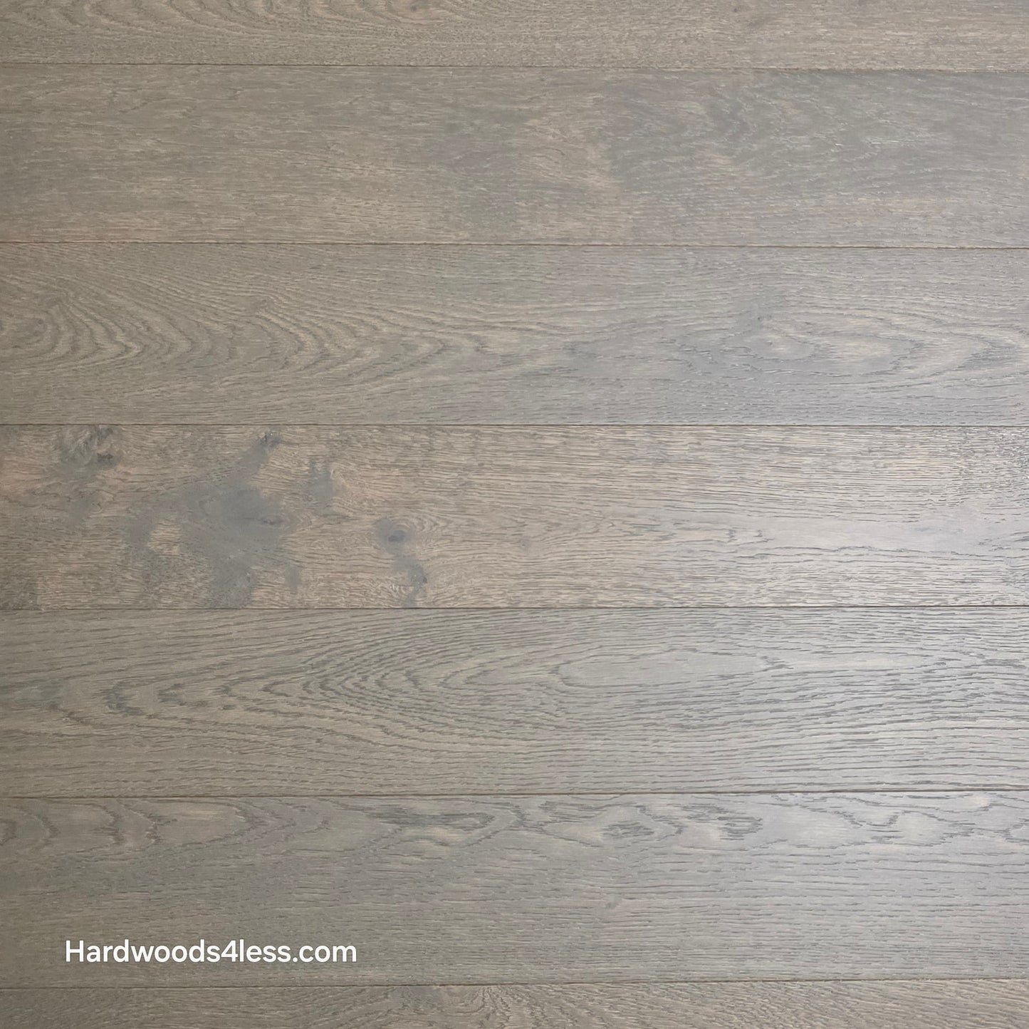 5 7/8" x 9/16" Engineered European Oak Mount Mitchell Hardwood Flooring. Shown close up.