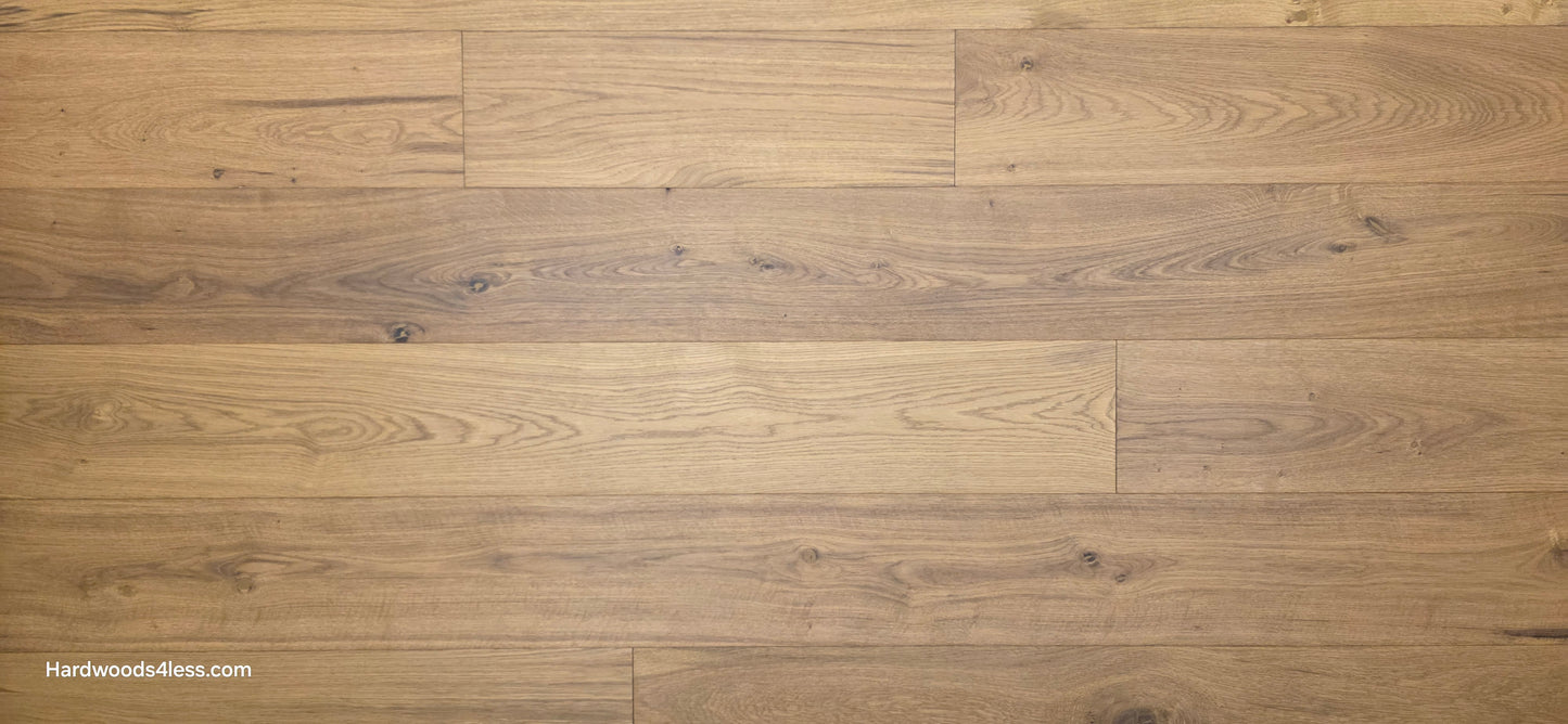 7 1/2" x 9/16" Engineered European Oak Rathlin Hardwood Flooring wide lens close up