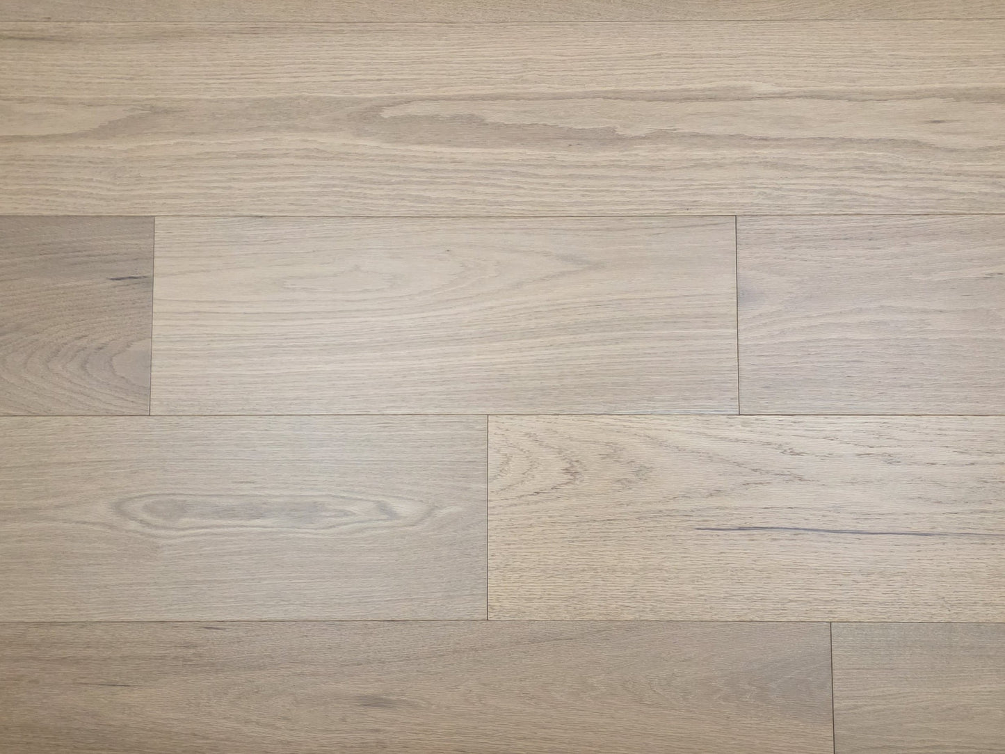 9 12 x 58 Engineered Red Oak Phoebe Hardwood Flooring shown short close up