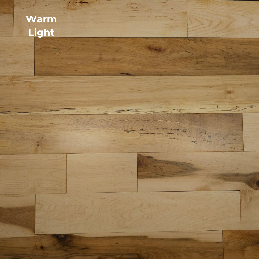 Maple wood flooring