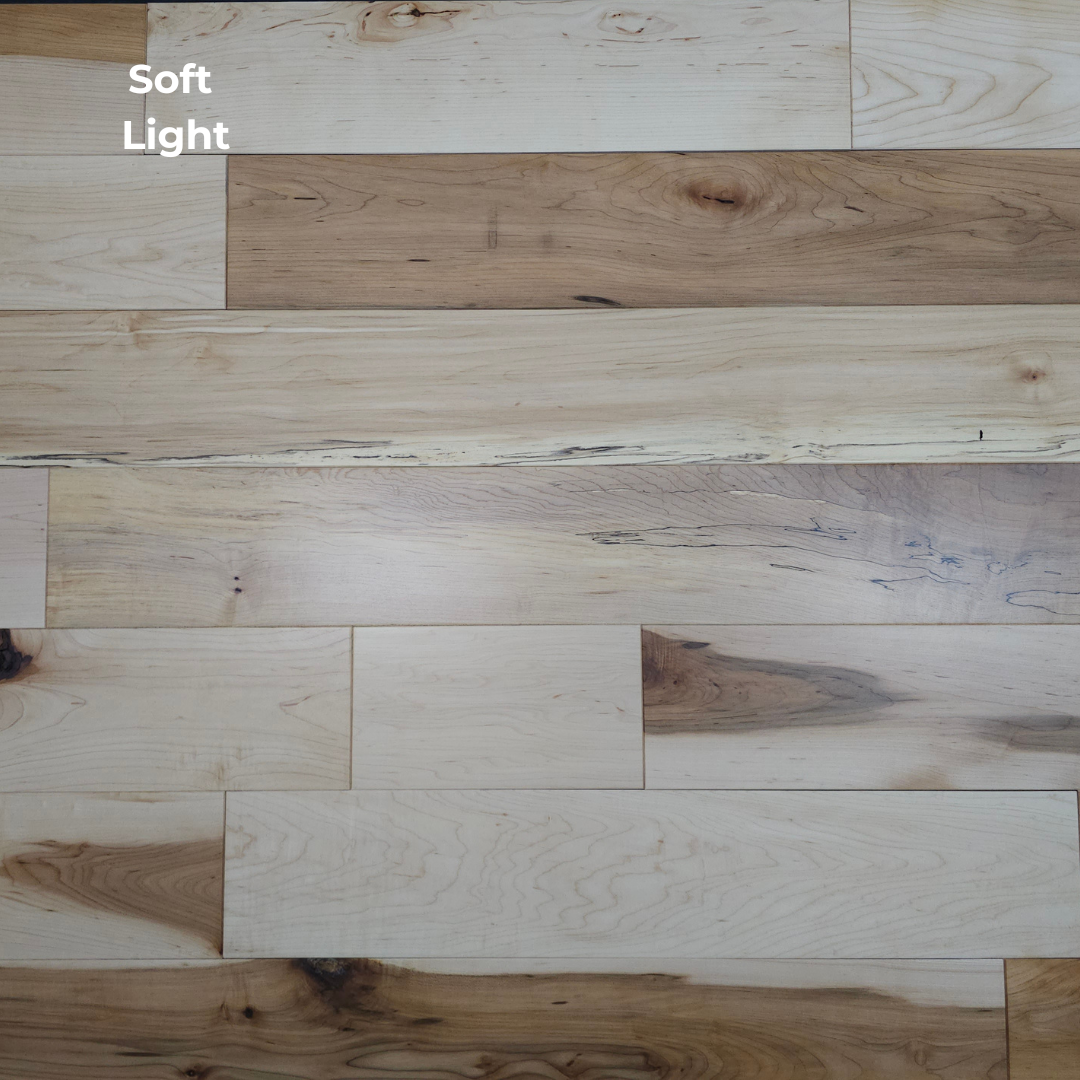Maple wood flooring