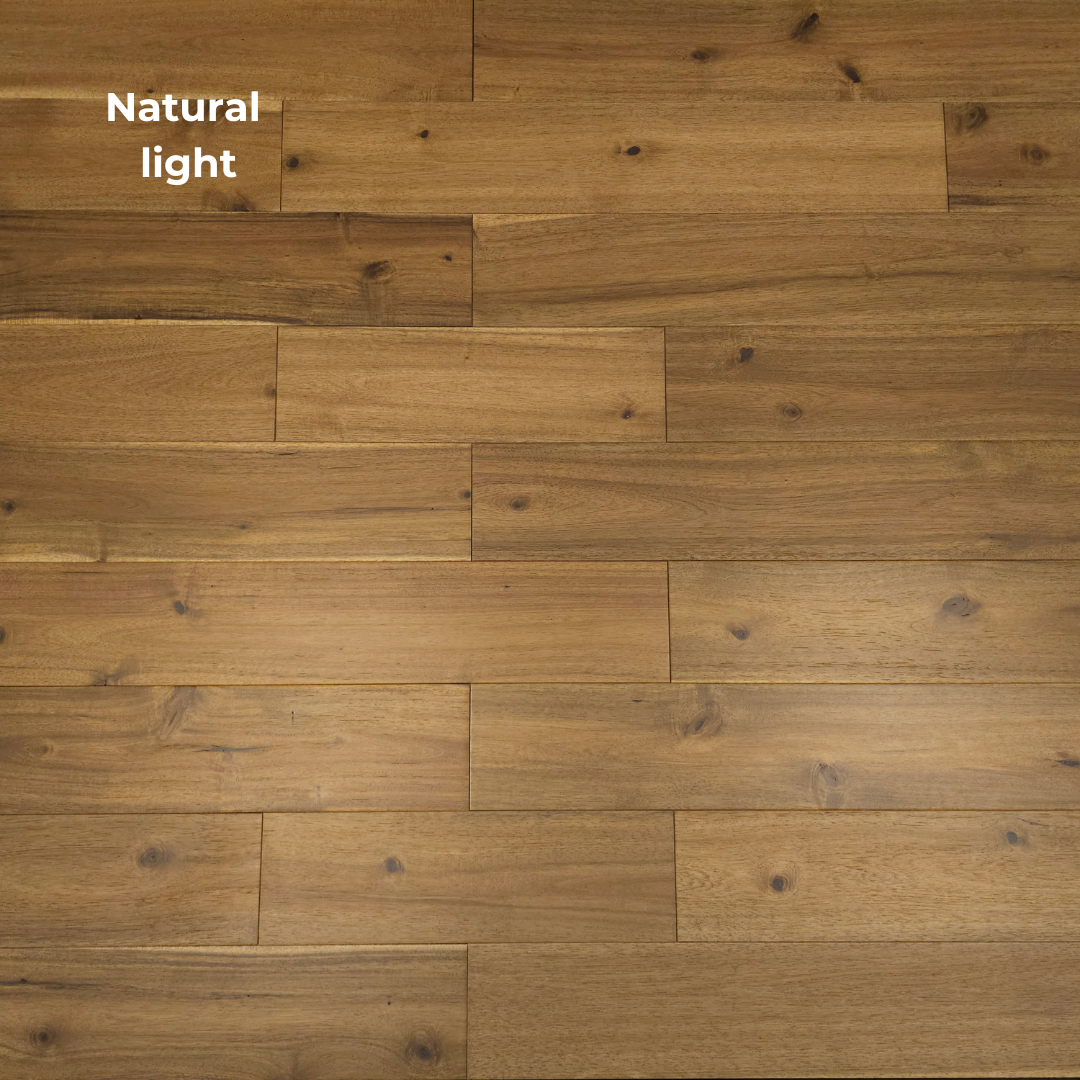 5" x 3/4" Asian Walnut Almond Hardwood Flooring shown in natural lighting