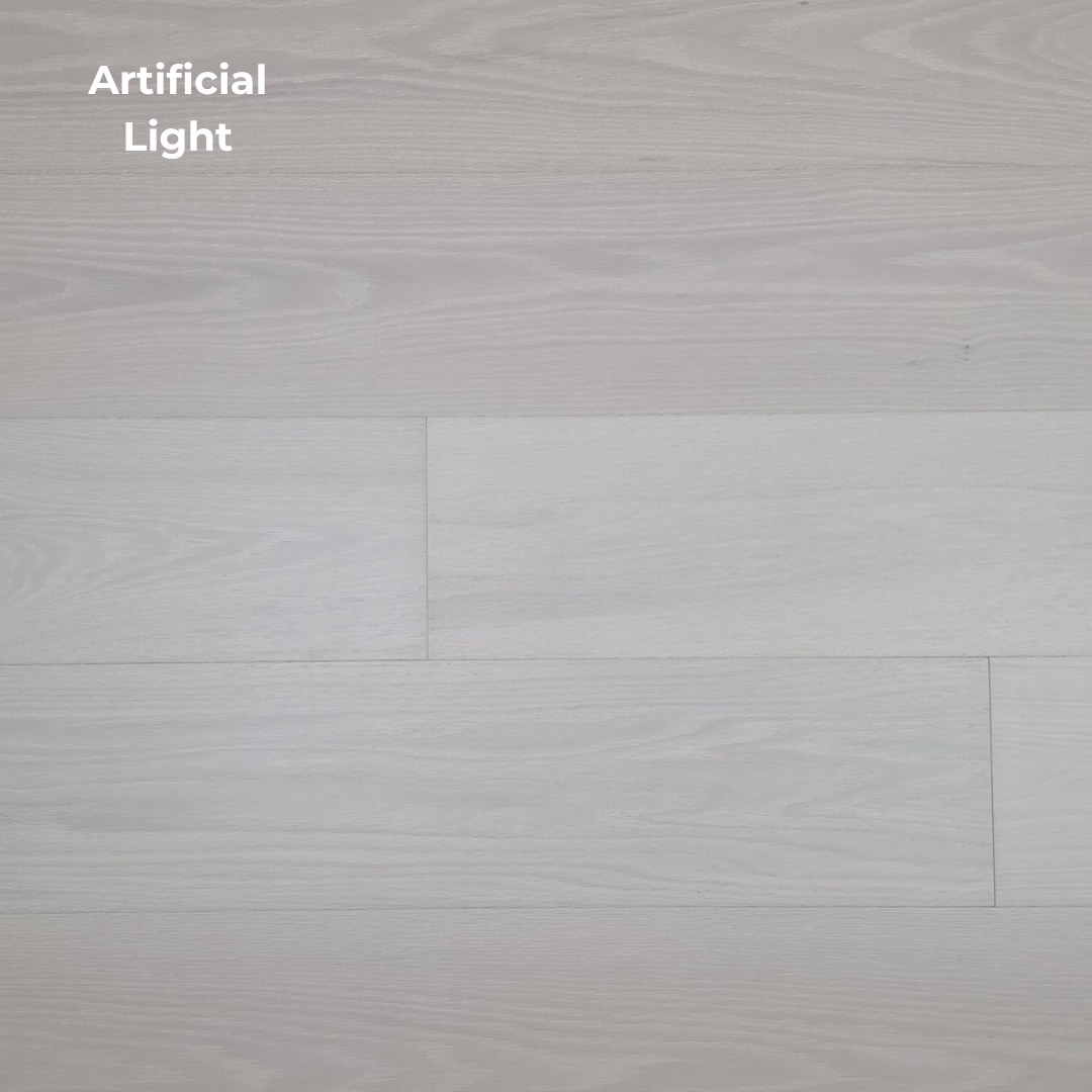 Engineered European Oak Antenne Hardwood Flooring with artificial lighting