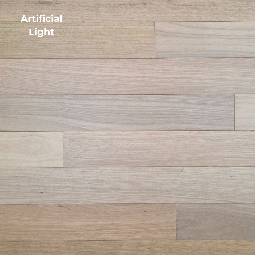 4" x 3/4" Solid Brazilian Oak Natural Hardwood Flooring tagged artificial light
