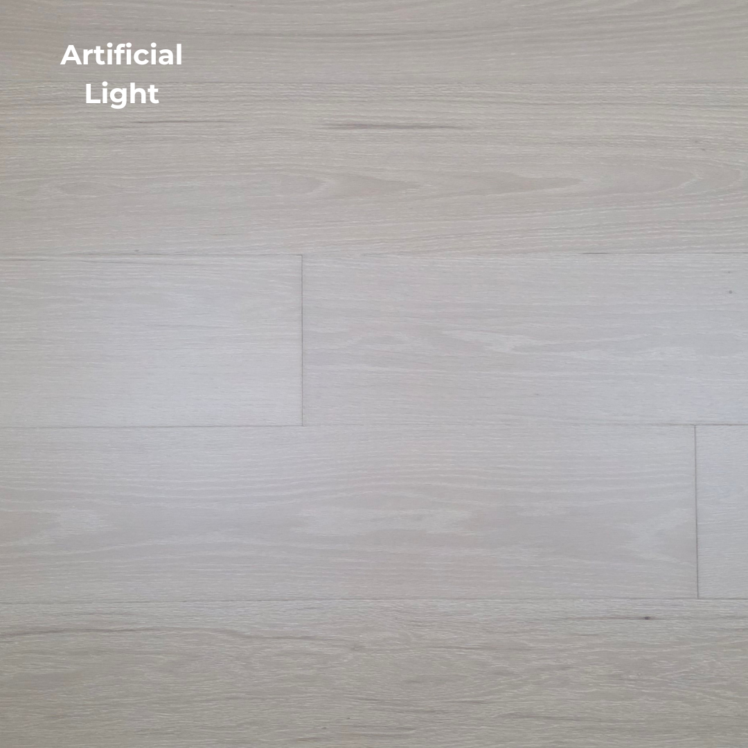 Engineered European Oak Loire Hardwood Flooring artificial lighting close