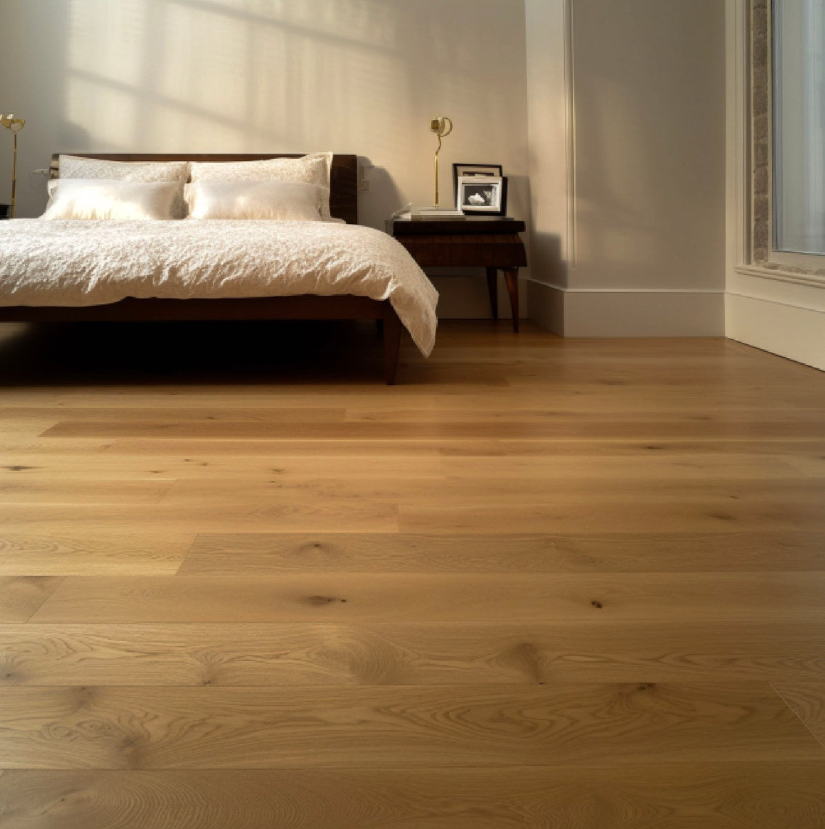 7 1/2" x 1/2" Engineered Hickory Brookings Stain Hardwood Flooring