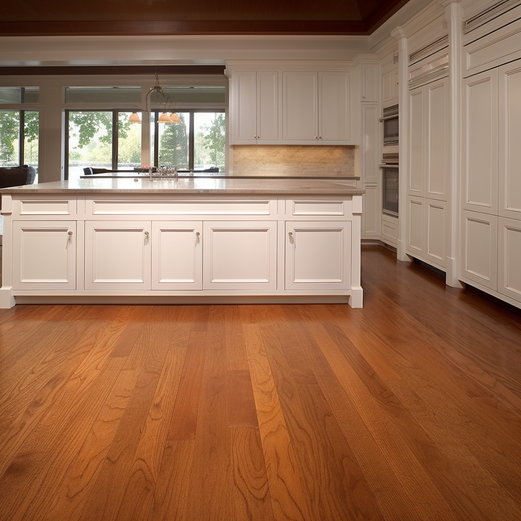 5" x 9/16" Engineered Elm Gunstock Hand Scraped Hardwood Flooring