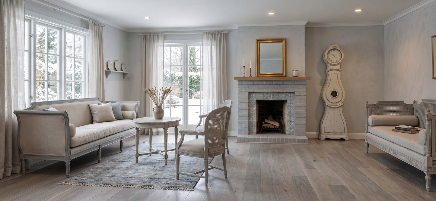 5" x 9/16" Engineered Brazilian Oak Light Grey Hardwood Flooring