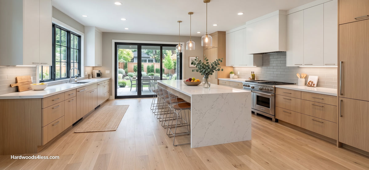 5" x 9/16" Engineered European Oak Natural Hardwood Flooring