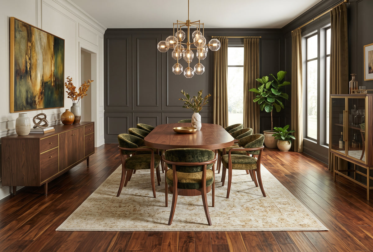 4 3/4" x 9/16" Engineered Acacia Toffee Hand-Scraped Hardwood Flooring
