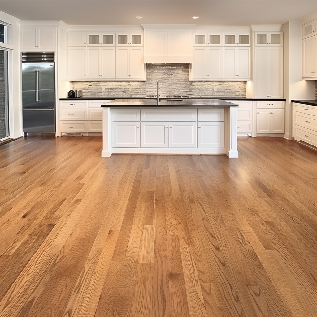 Red oak flooring
