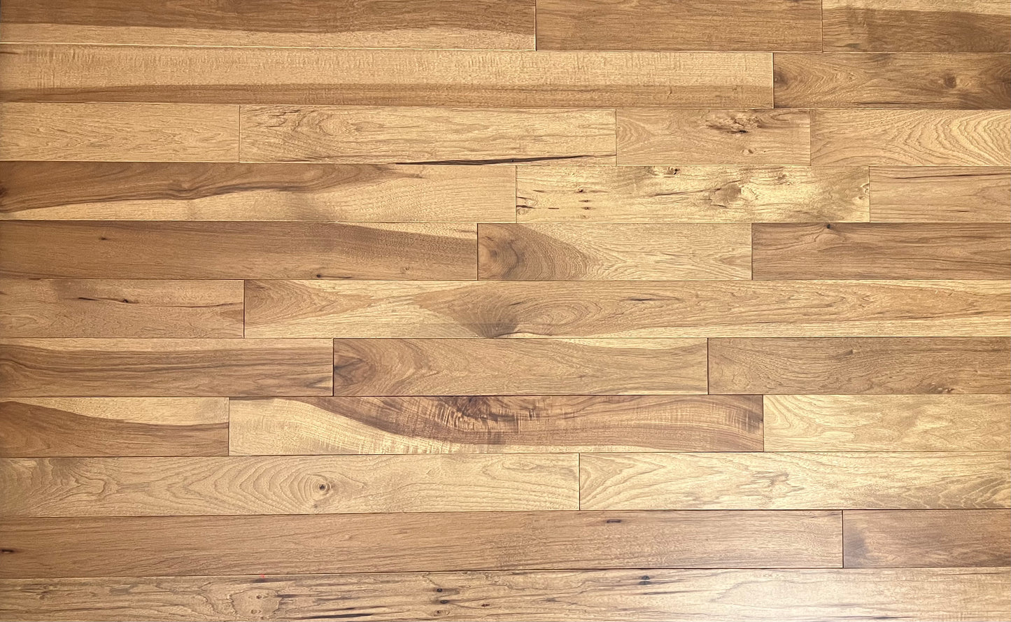 3 1/4" x 3/4" Hickory Almond Low Gloss Hardwood Flooring