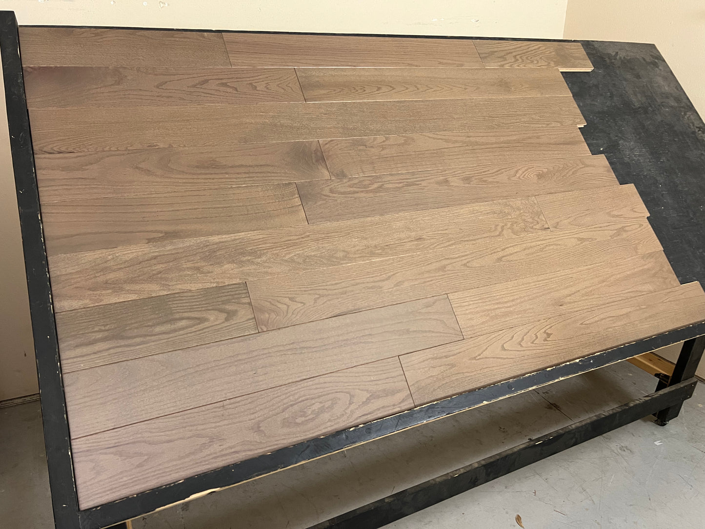 Red oak hardwood flooring