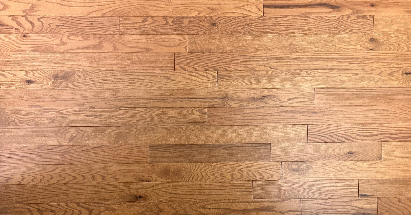 3 1/4" x 1/2" Engineered Oak Classic Character Gunstock Hardwood Flooring