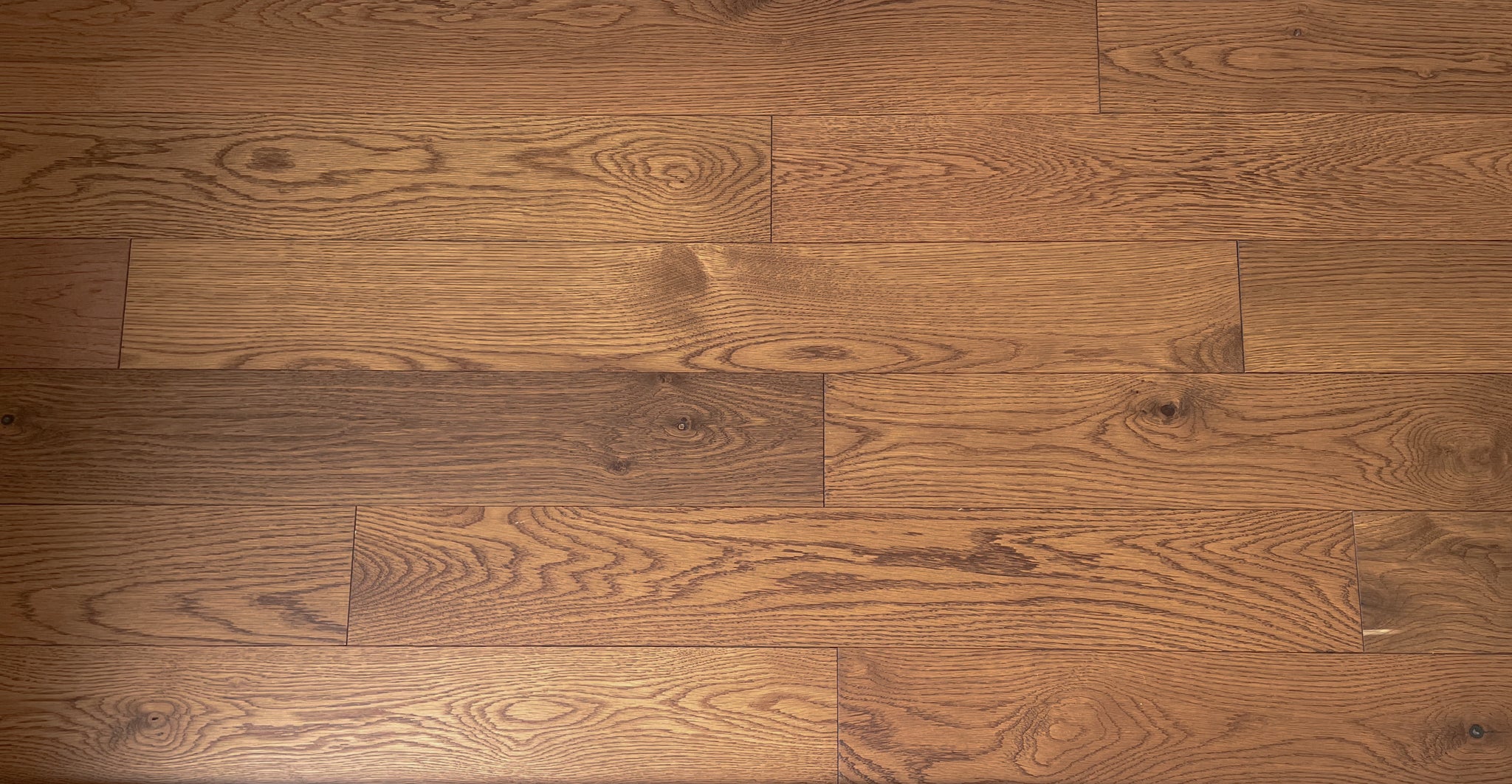 2 1/4 x 3/4 Solid Oak Carmine Stain Prefinished Hardwood Flooring