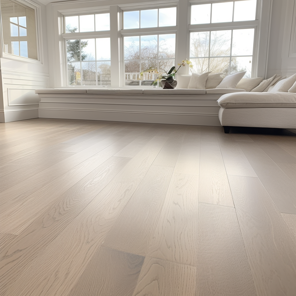 7 1/2" x 1/2" Engineered European White Oak Lady Grey Stain Hardwood Flooring