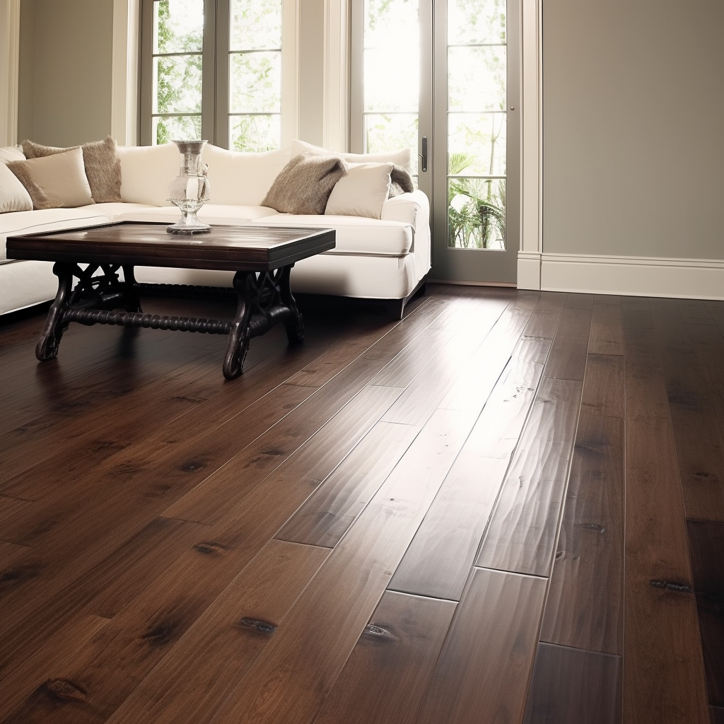 6 1/2" x 9/16" Engineered Asian Walnut Latte Stain Hardwood Flooring