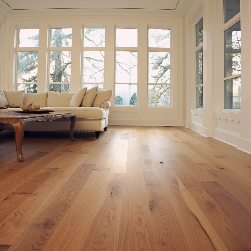 7 1/2" x 1/2" Engineered European White Oak Lemon Grass Stain Hardwood Flooring