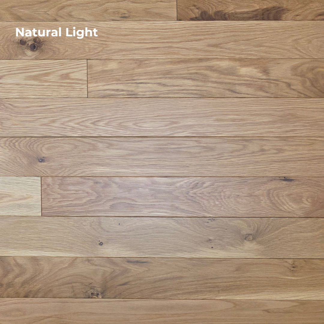 3 1/4" x 3/4" White Oak Natural Character Grade Hardwood Flooring