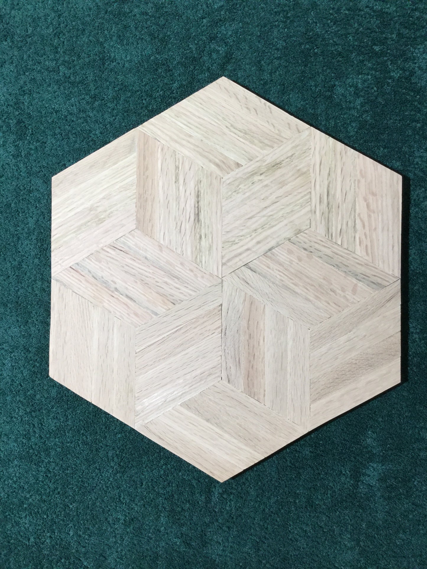 White oak parquet Rhombs