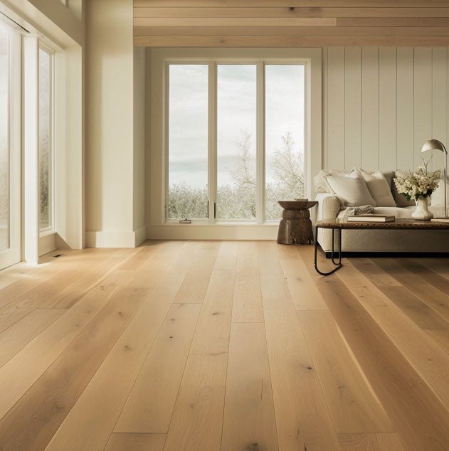 7 1/2" x 1/2" Engineered European Oak Top Sail Stain Hardwood Flooring