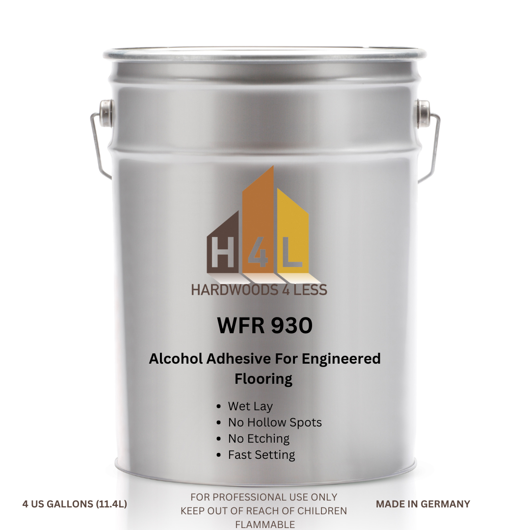 white background metal adhesive pail with supporting information on it