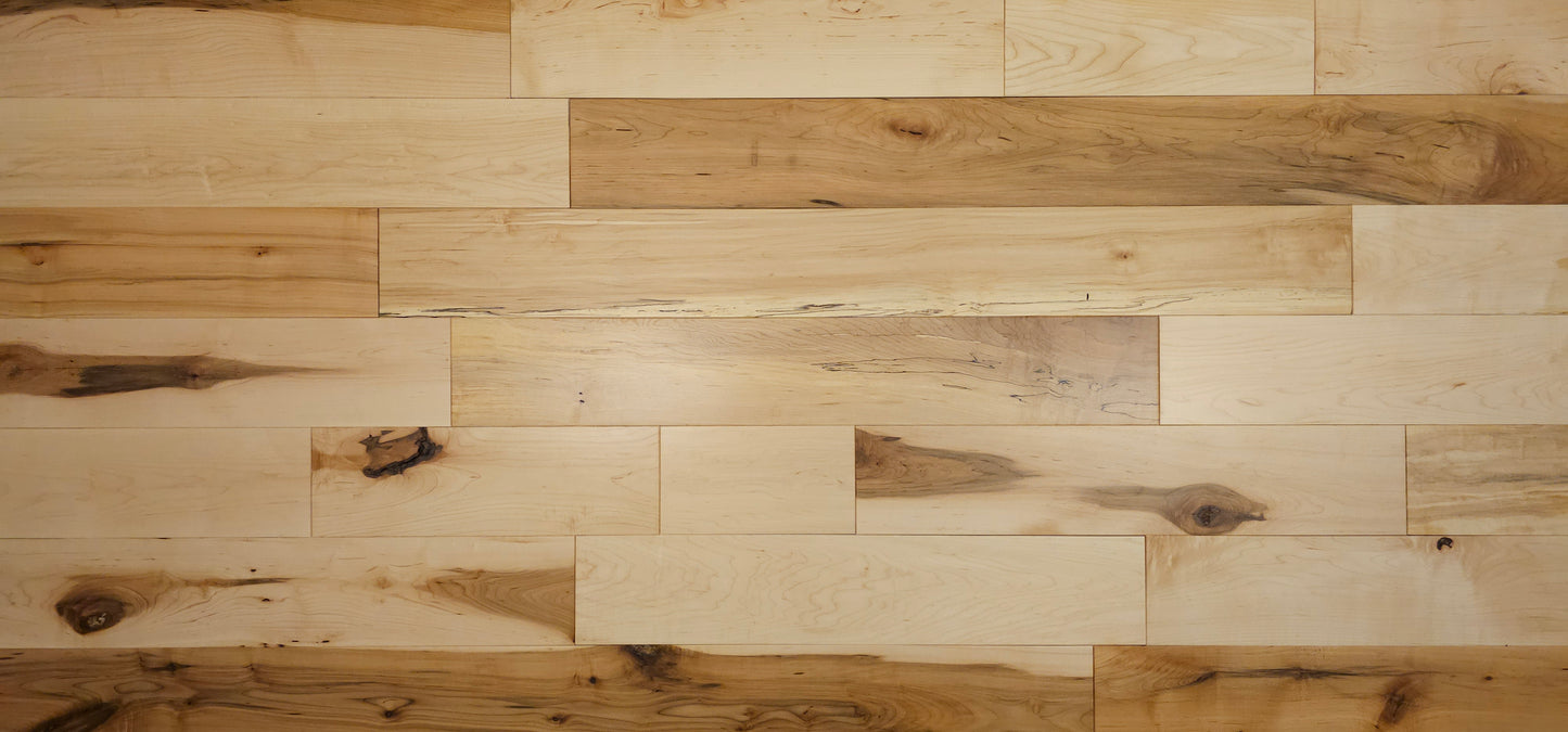 Maple wood flooring
