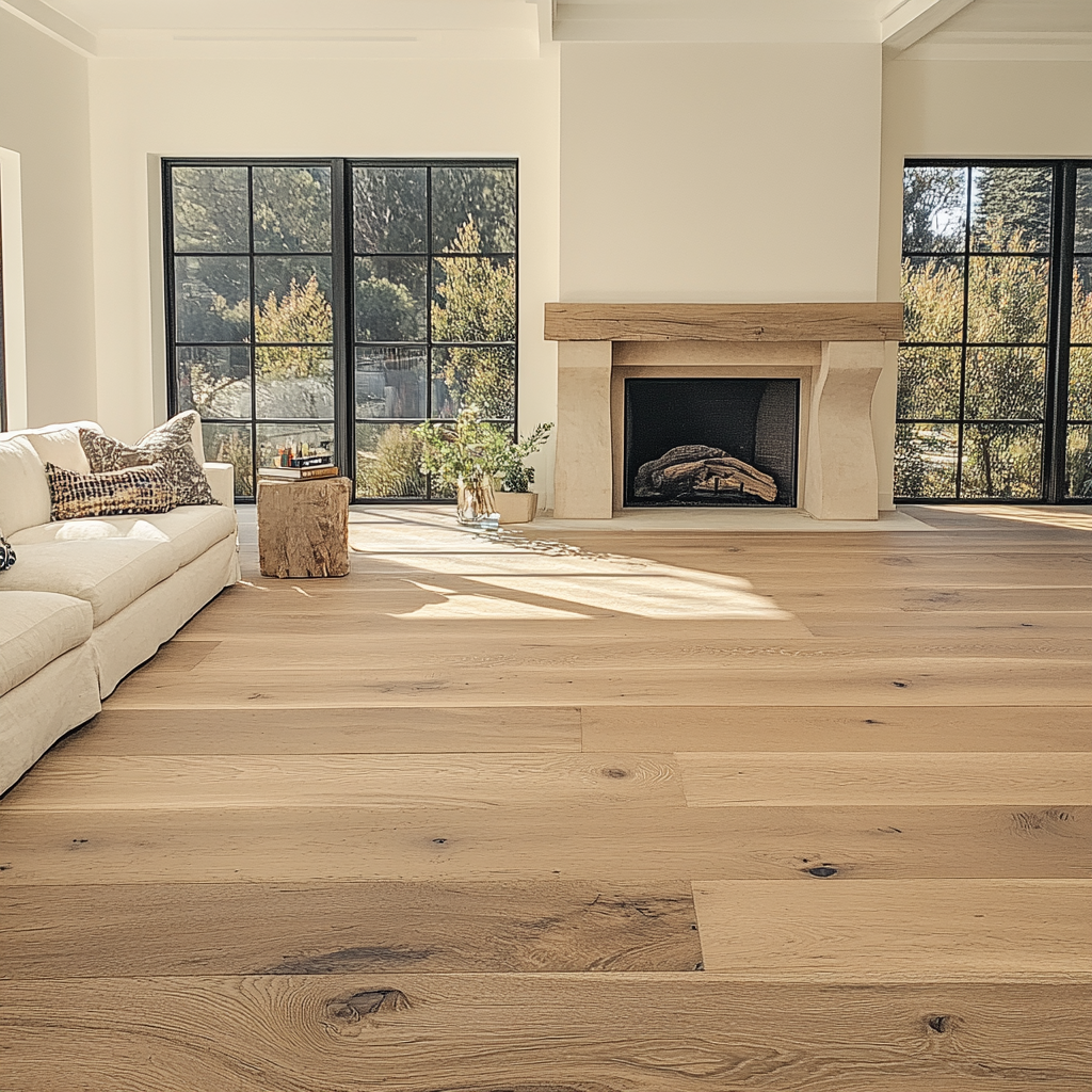 7 1/2" x 1/2" Engineered White Oak Hunter Hardwood Flooring