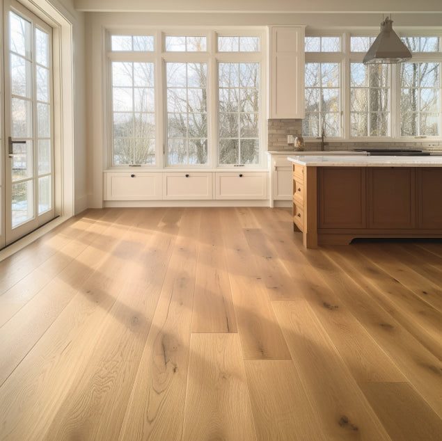 7 1/2" x 1/2" Engineered European White Oak Madrid Hardwood Flooring