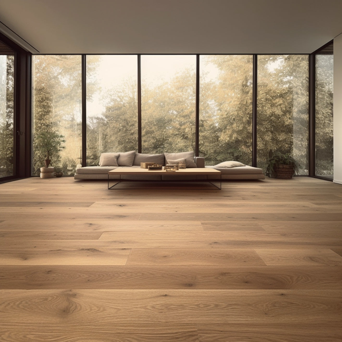 7 1/2" x 1/2" Engineered American Hickory Minco Hardwood Flooring