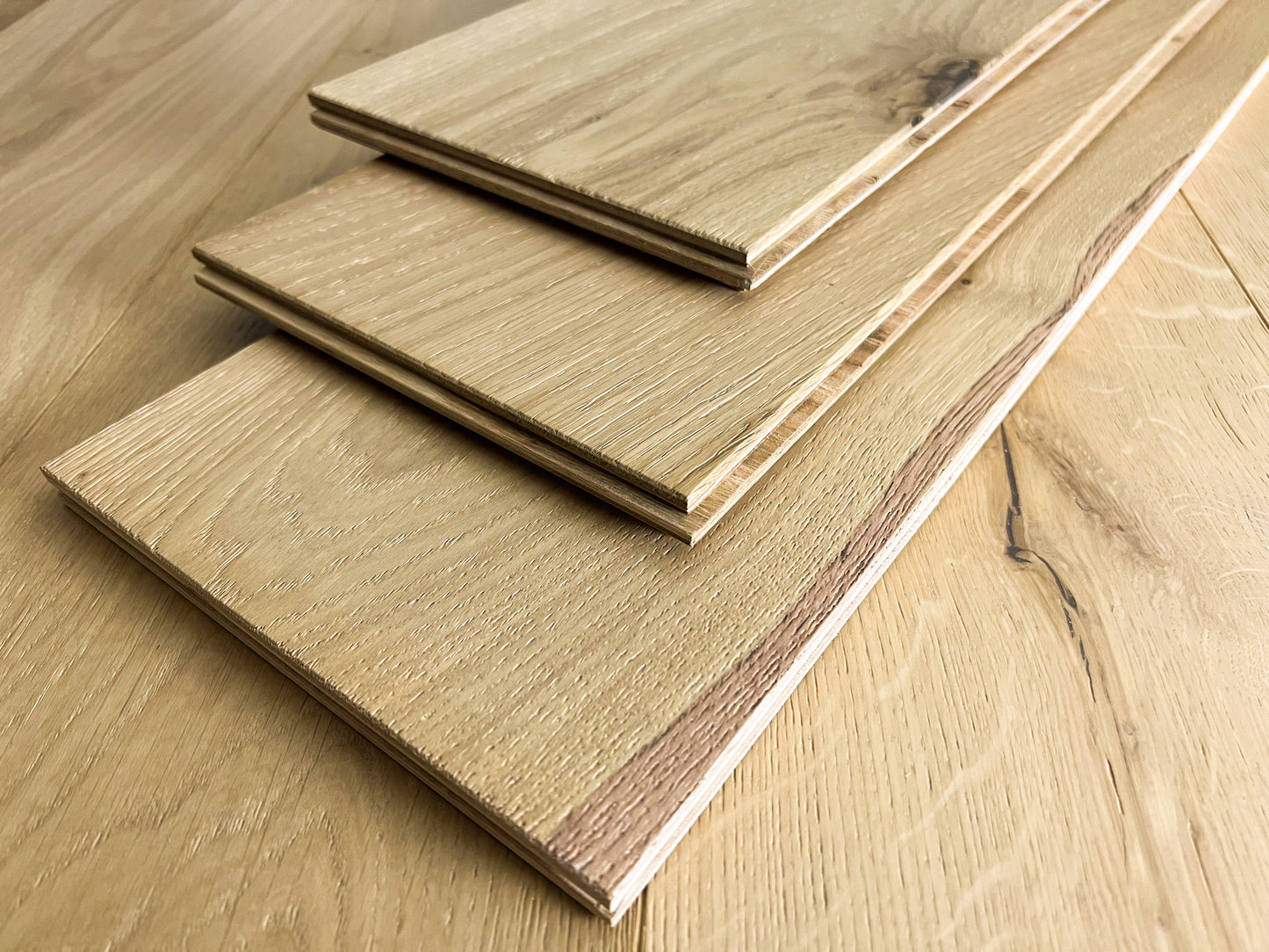 7 1/2" x 9/16" Engineered European White Oak Larsson Hardwood Flooring