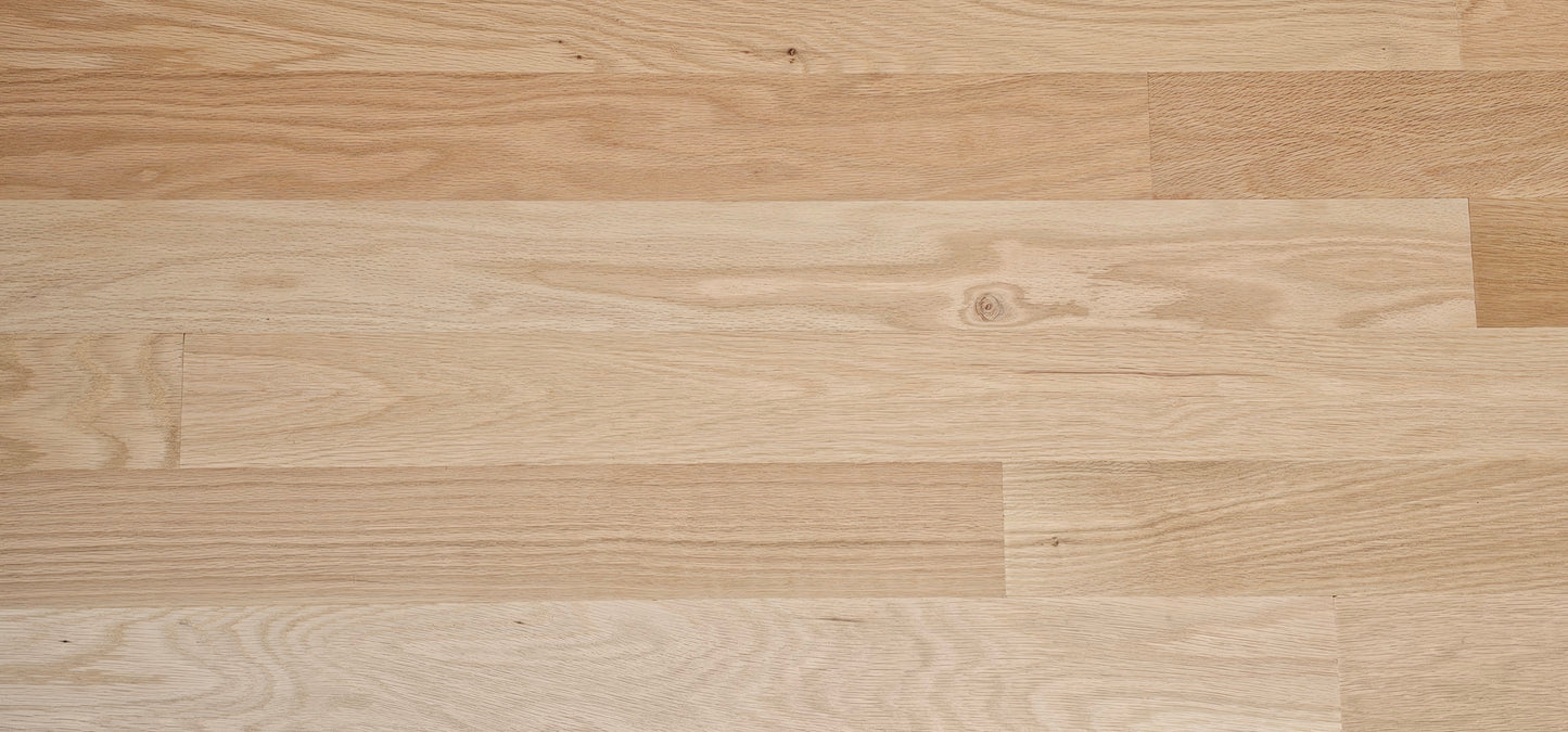 3 1/4" x 1/2" Engineered Unfinished Red Oak Select & Better Hardwood Flooring