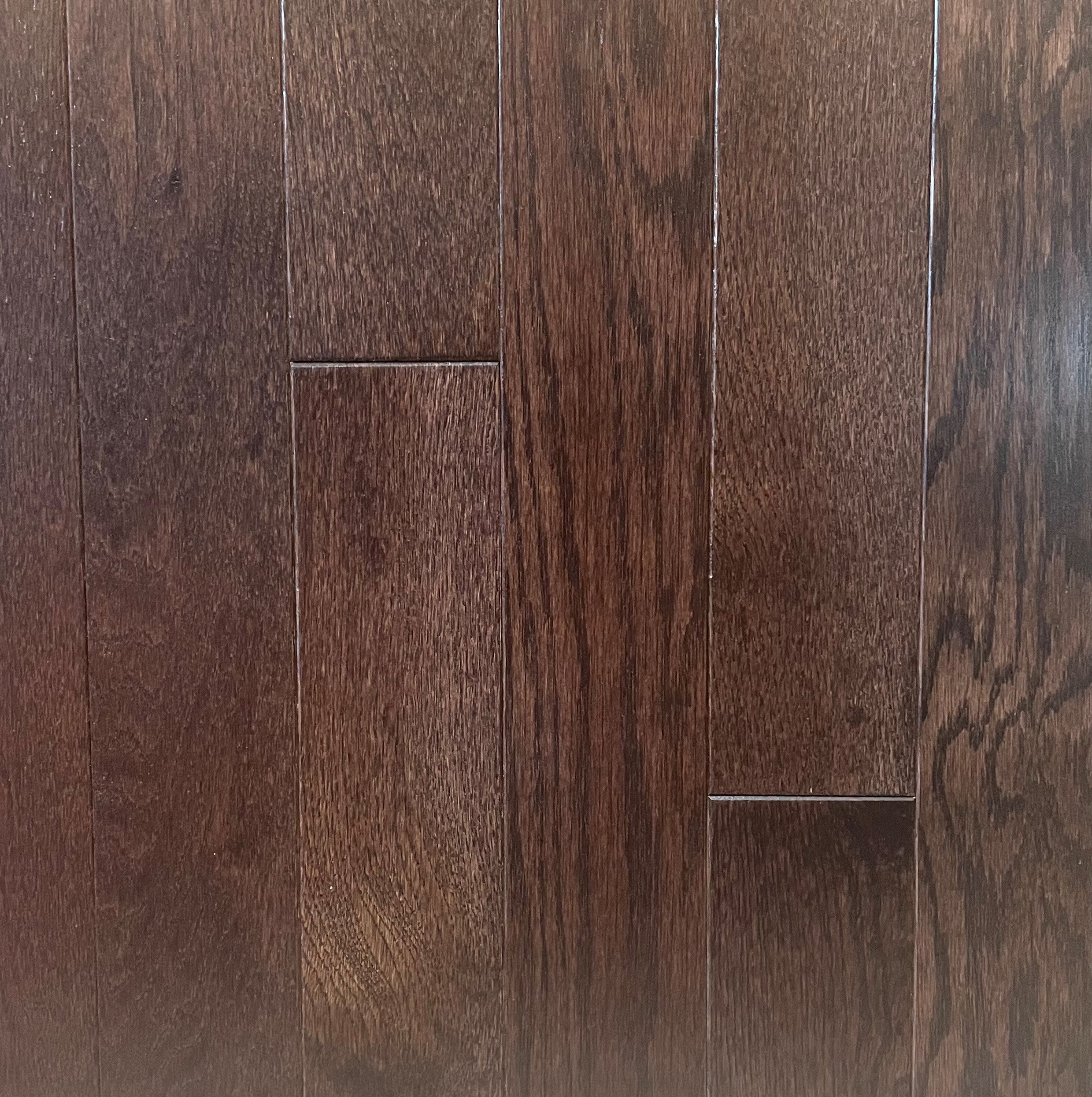 3 1/4 x 3/4 Solid Oak Carmine Stain Prefinished Hardwood Flooring