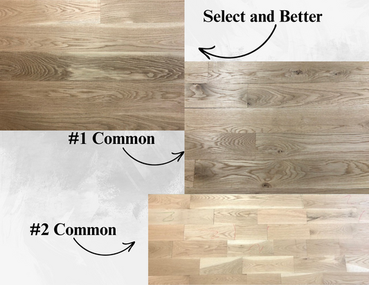 White Oak Hardwood flooring Graded