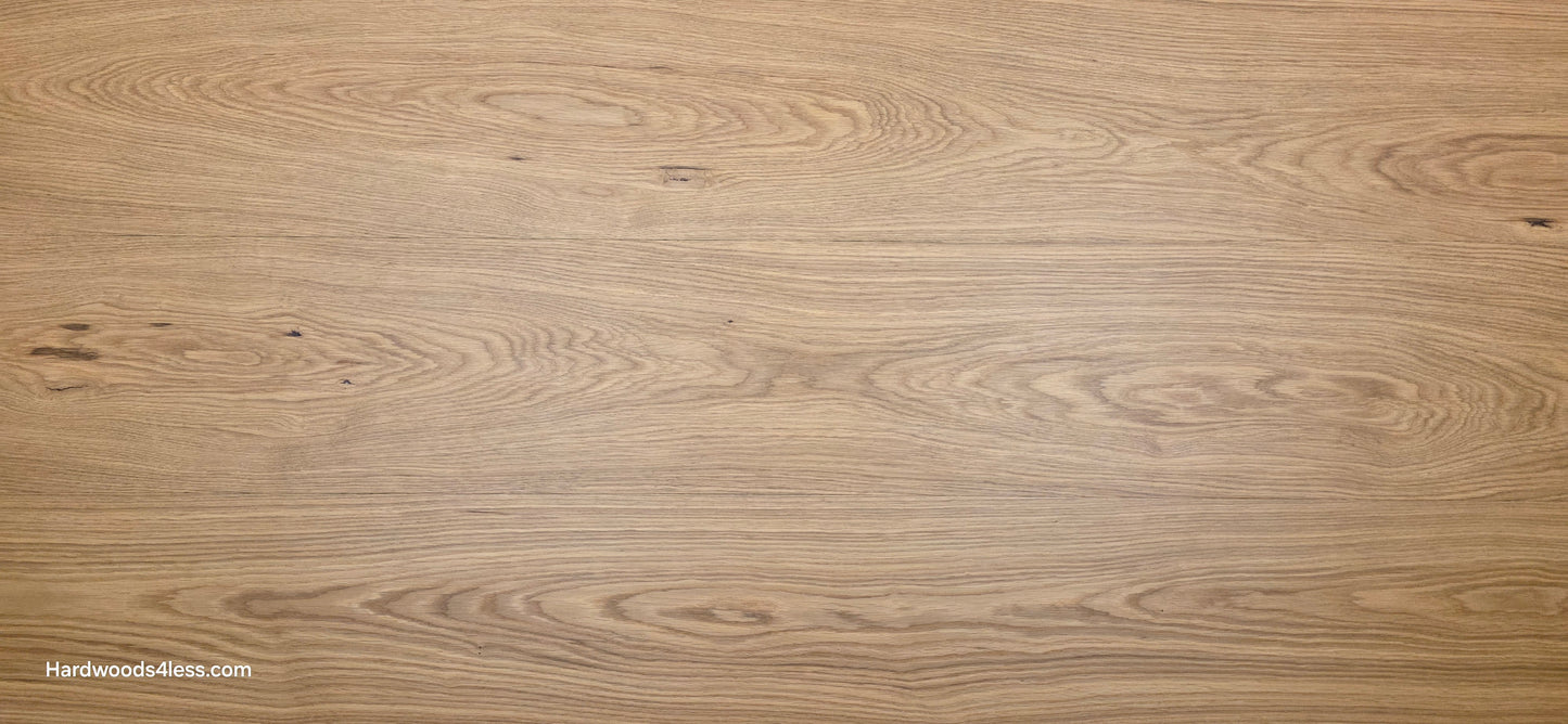 10.67" x 7/16" Modernized Engineered European Oak Hadid Hardwood Flooring. Close up.