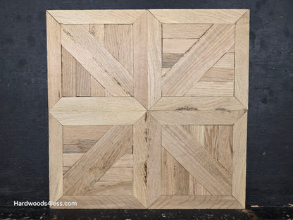 13 516 x 13 516 x 516 Unfinished White Oak Canterbury Parquet Flooring