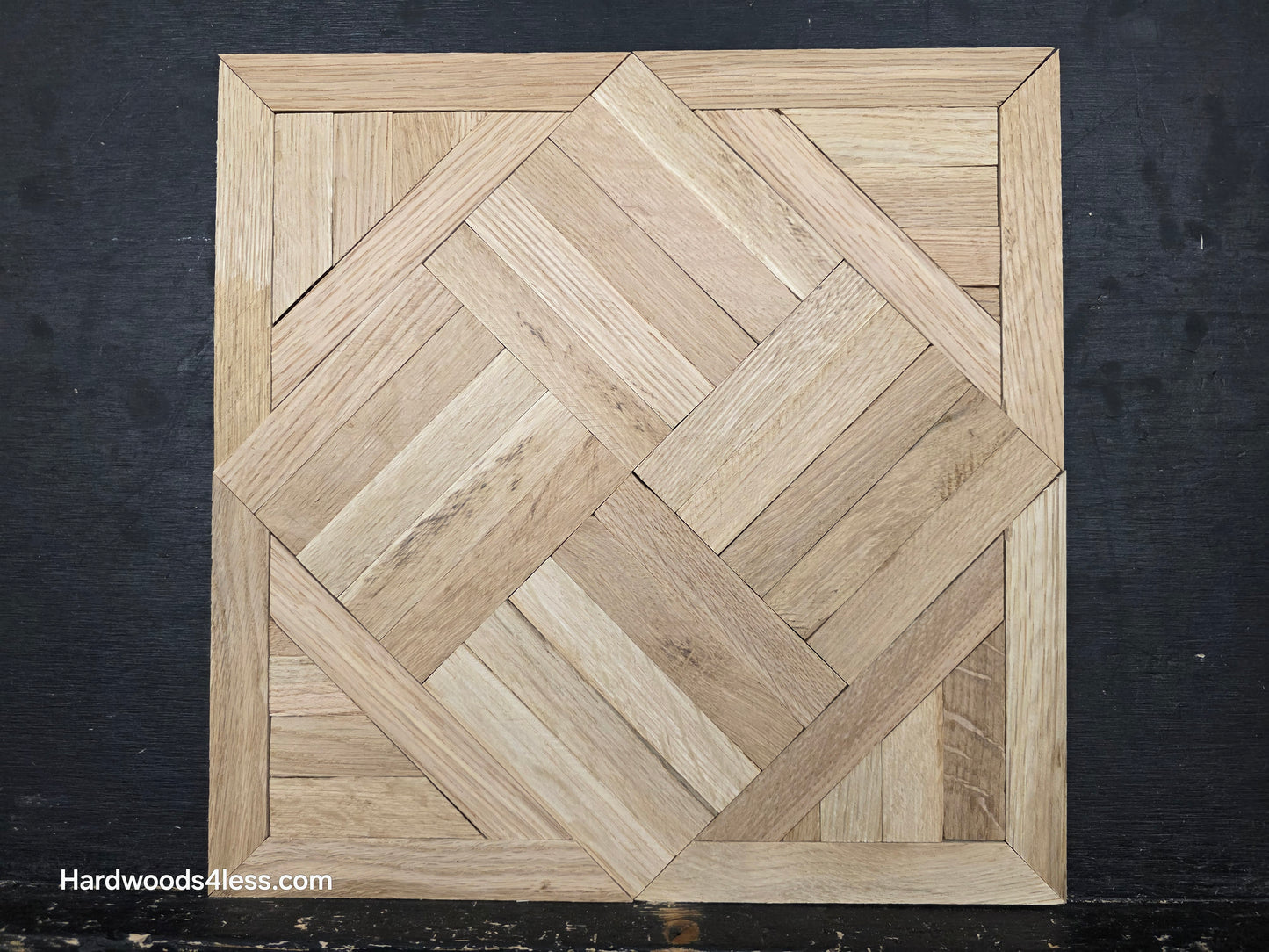 13 7/16" x 13 7/16" x 5/16" Unfinished White Oak Chaucer Parquet Flooring