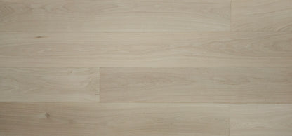 8 5/8" x 5/8" Engineered Unfinished European White Oak Select & Better Hardwood Flooring. Wide Lens close up.
