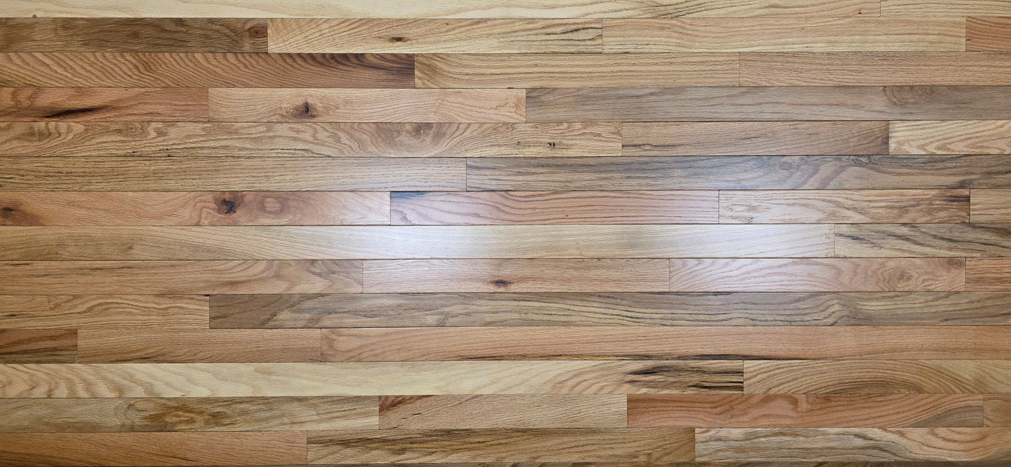 2 1/4" x 3/4" Red Oak Natural Hardwood Flooring *Builder Grade*