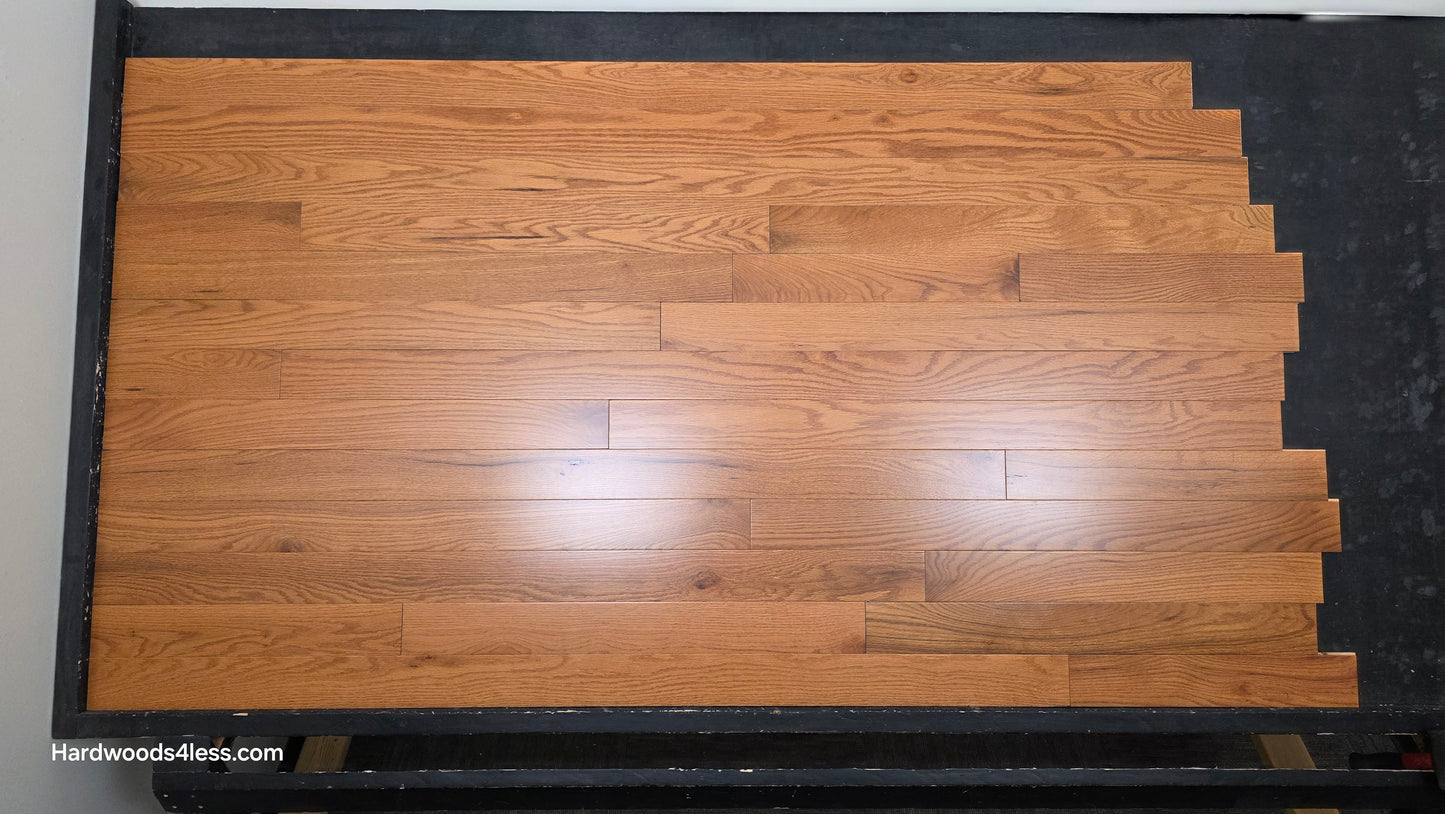 3 1/4" x 3/4" Red Oak Golden Oak Hardwood Flooring *Builder Grade*