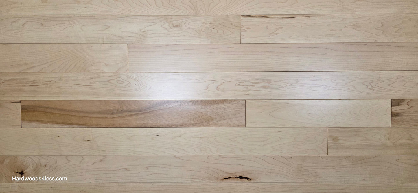 3 14 x 34 Natural Northern Maple Common & Better Hardwood Flooring