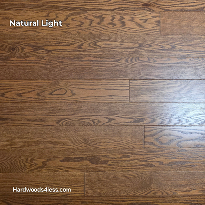 3 1/4" x 3/4" Red Oak Butterscotch Common & Better Hardwood Flooring. Shown in natural light.