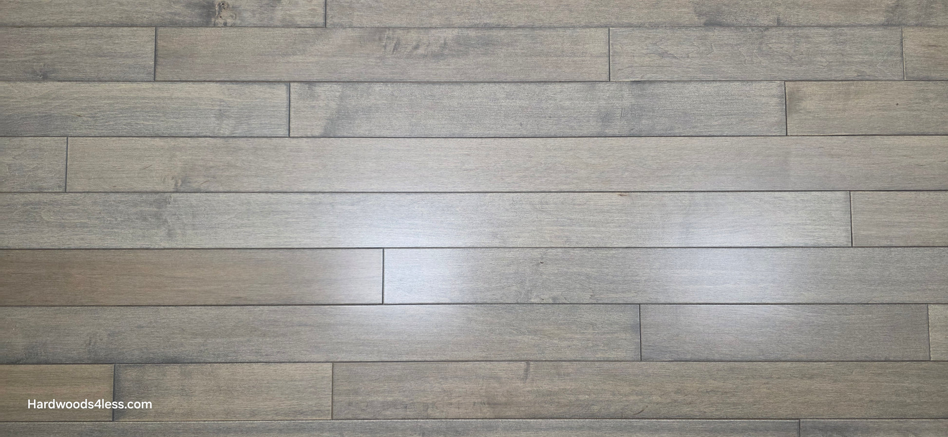 3 1/4" x 3/4" Solid Maple Dove Hardwood Flooring. Close up