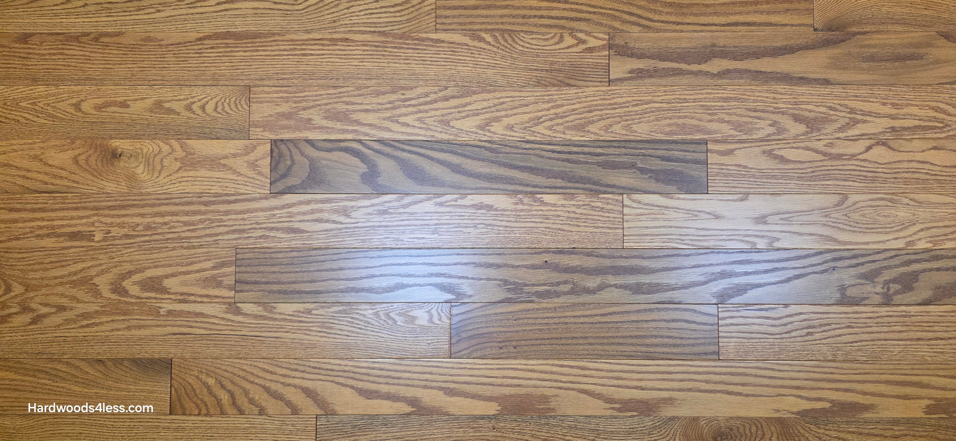 3 14 x 34 Solid Red Oak Blake Hardwood Flooring. Close up