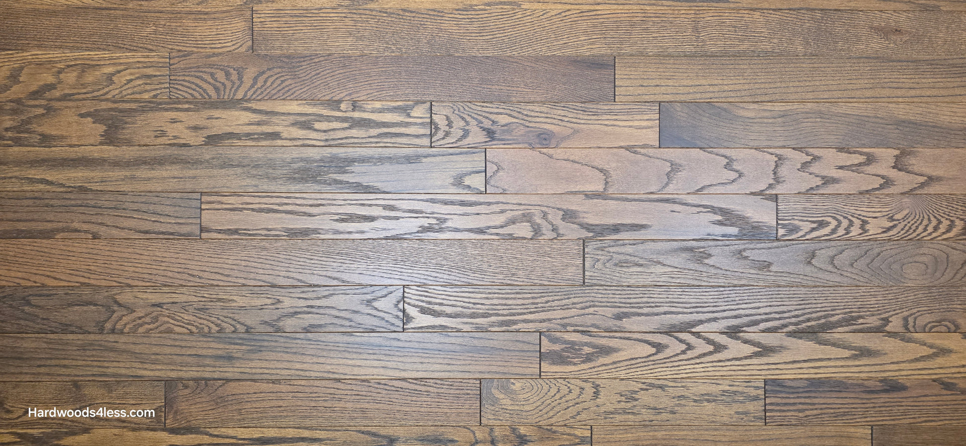 3 1/4" x 3/4" Solid Red Oak Bronze Hardwood Flooring.