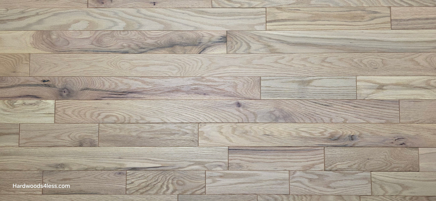 3 1/4" x 3/4" Solid Red Oak Khaki Hardwood Flooring